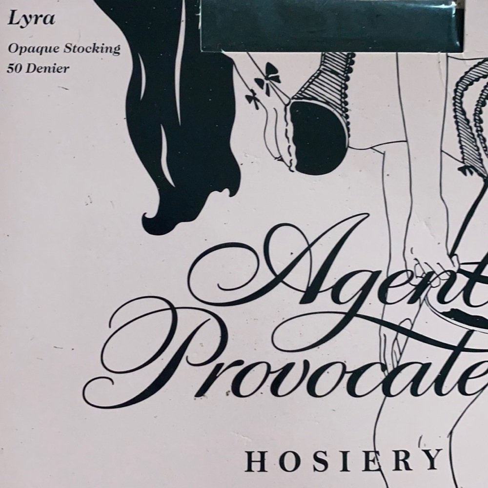 agent provocateur Lyra opaque stocking Large